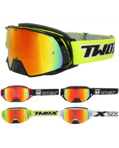 TWO-X Rocket Crossbrille iridium verspiegelt in Schwarz, Rot, Neongelb, Weiß, Orange