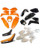 Plastiksatz schwarz orange weiss passend für KTM LC4 99