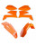 Plastiksatz passend für KTM LC4 99 Enduro orange