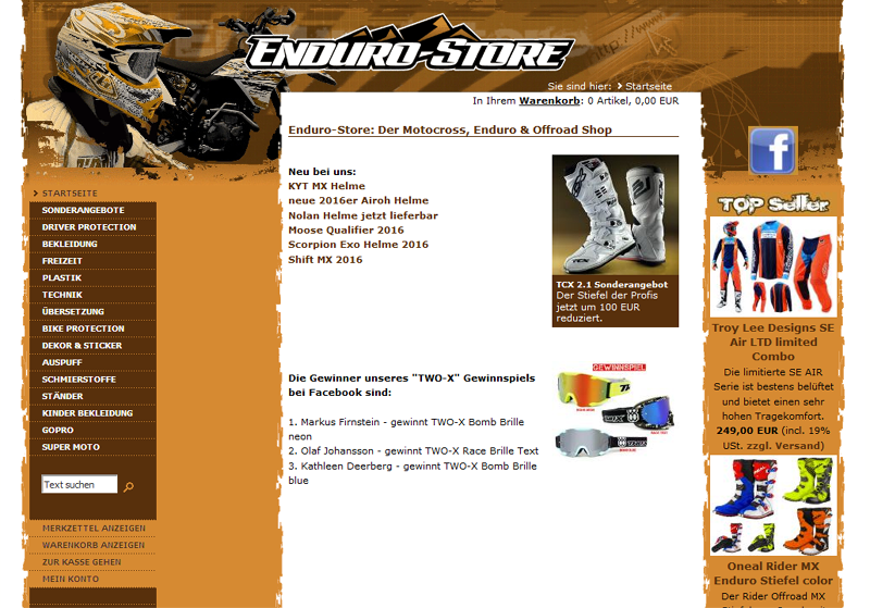 Shopumstellung 2016 Shopumstellung 2016