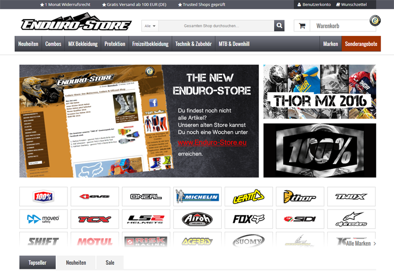 Shopumstellung 2016 Shopumstellung 2016