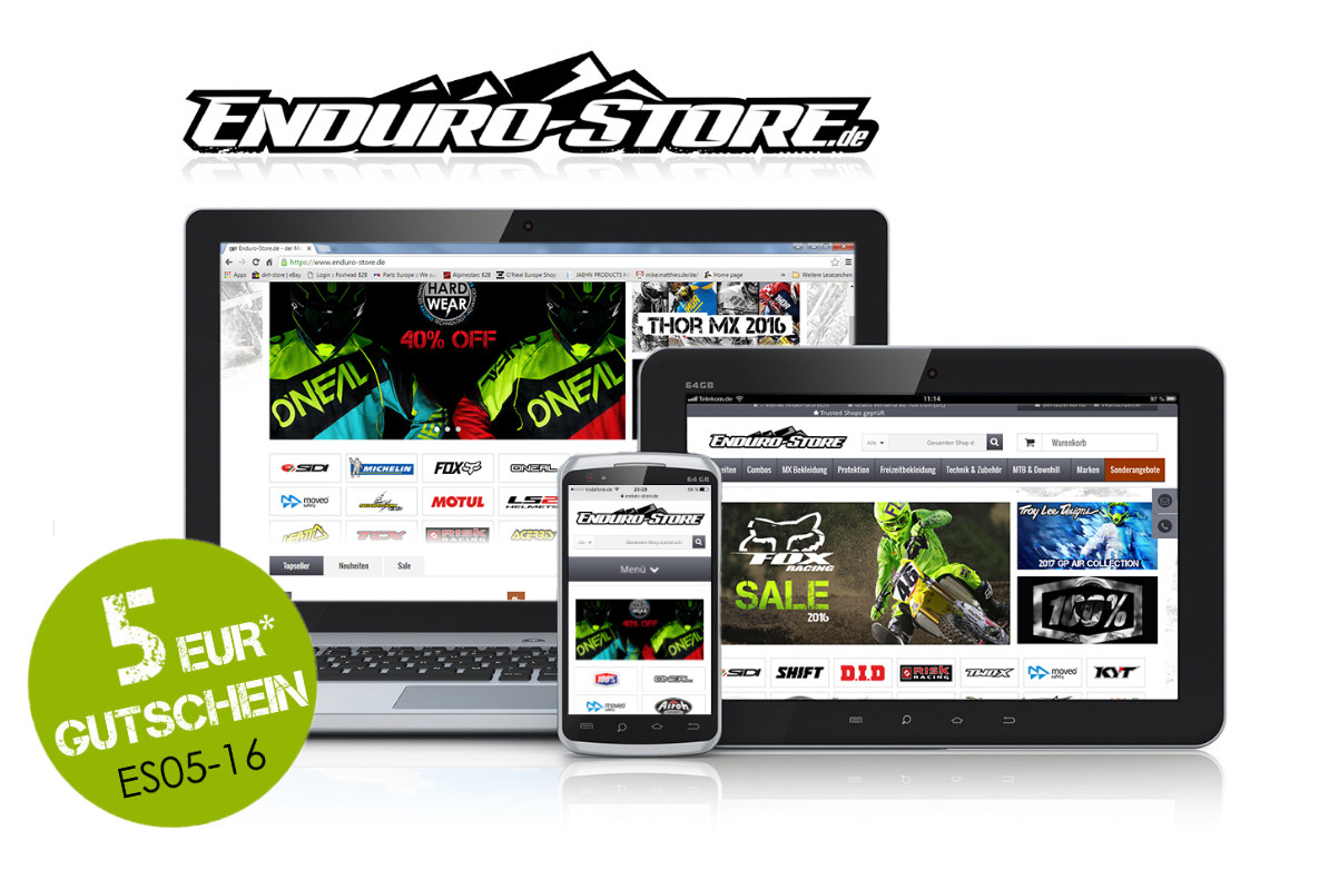 5 EUR Enduro-Store Gutschein